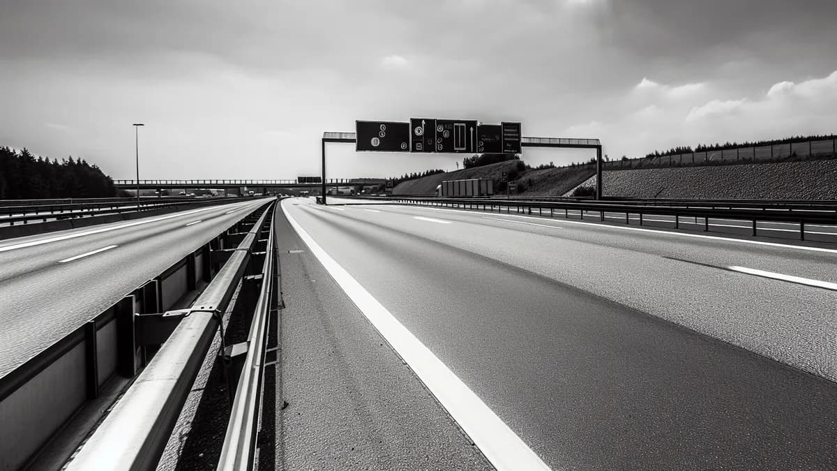 Autobahn Abstandsblitzer Messstelle Abstandsblitzer A6 bei Wiesloch, km 593.200 auf der A6