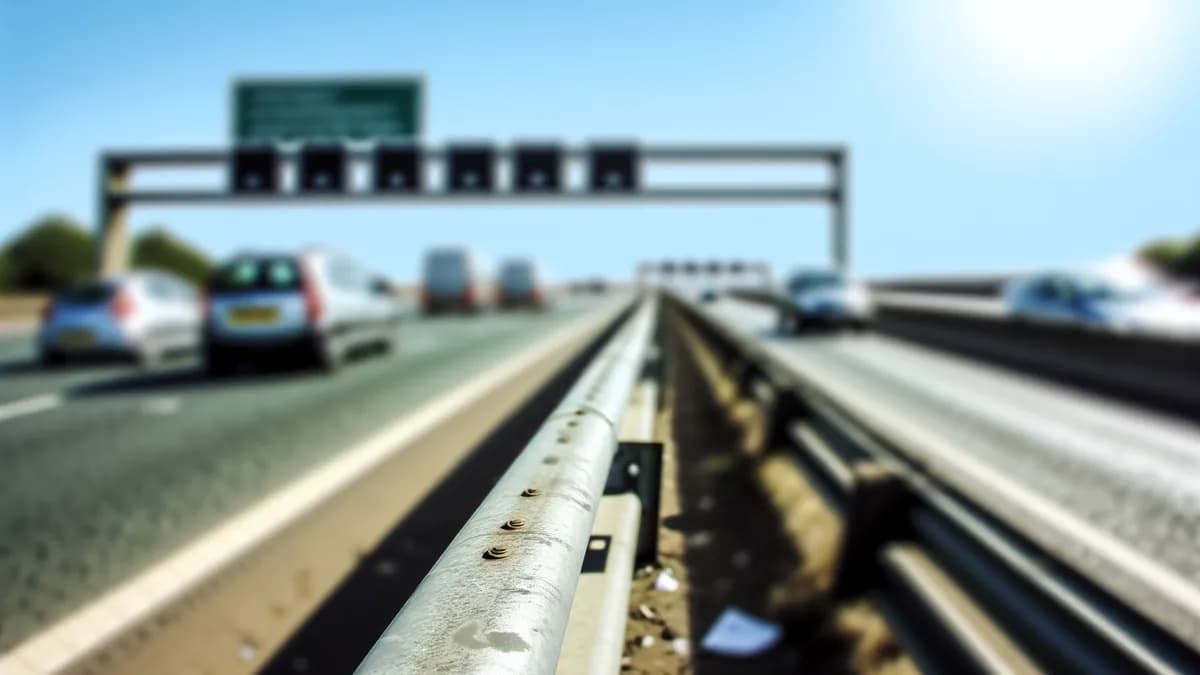 Autobahn Abstandsblitzer Messstelle Abstandsblitzer A5 bei Malsch, km 640.400 auf der A5