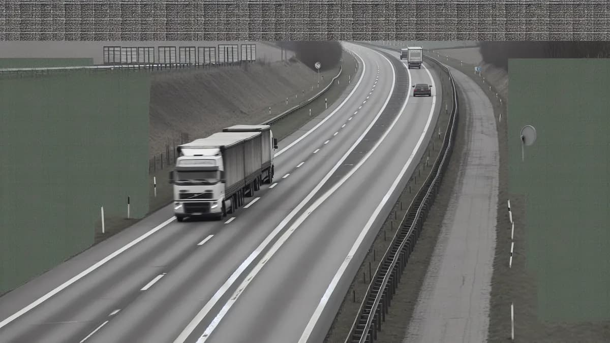 Autobahn Abstandsblitzer Messstelle Abstandsblitzer A5 Schutterwald (Kinzigbrücke) auf der A5