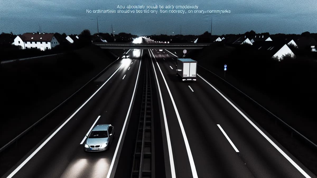 Autobahn Abstandsblitzer Messstelle Abstandsblitzer A4 Jena vor Jagdbergtunnel auf der A4