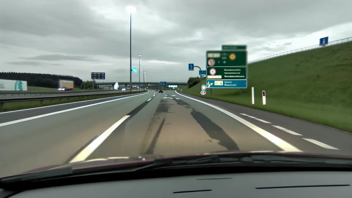 Abstandsblitzer A9 Dittersdorf, km 217.5 Richtung München