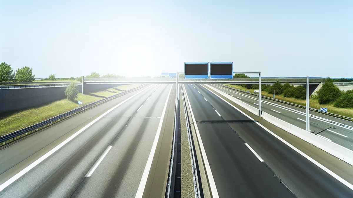 Autobahn Abstandsblitzer Messstelle Abstandsblitzer A5 bei Malsch (640.400) auf der A5