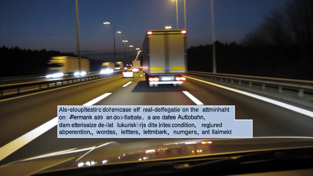 Autobahn Abstandsblitzer Messstelle Abstandsblitzer A9 bei Allershausen, Km 499,7 (alte Kilometrierung) auf der A9, Fahrtrichtung München