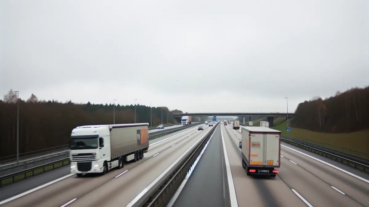 Autobahn Abstandsblitzer Messstelle Abstandsblitzer A8 bei Augsburg in Richtung München (Abschnitt 360) auf der A8