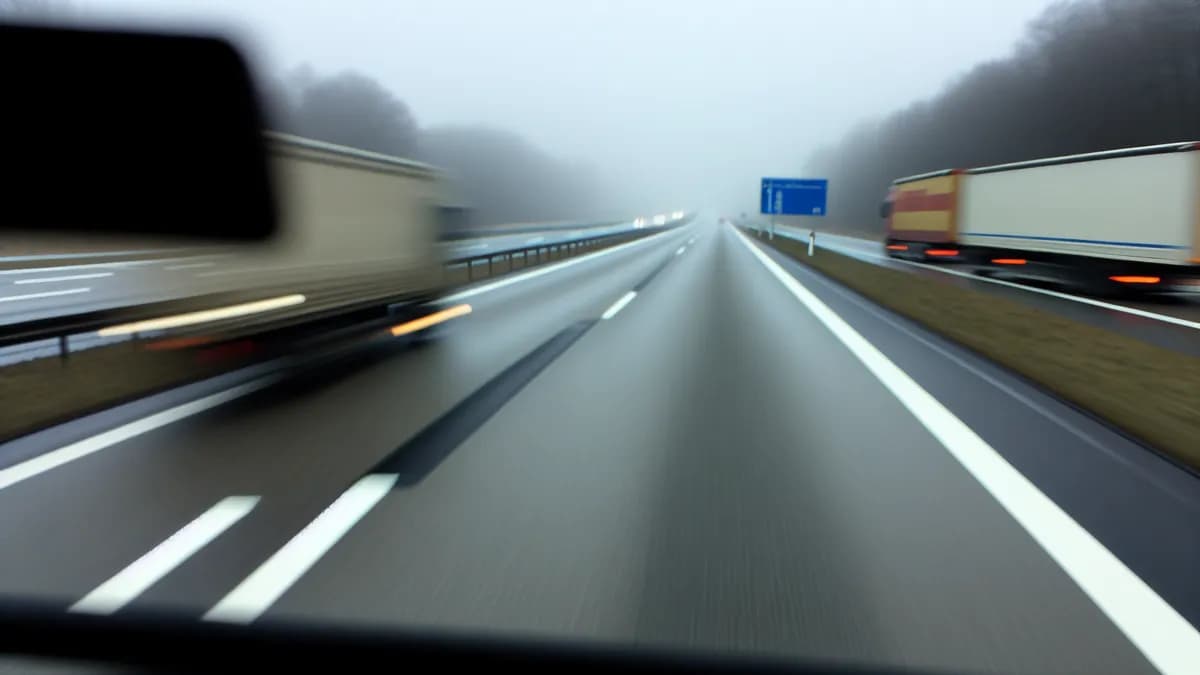 Autobahn Abstandsblitzer Messstelle Abstandsblitzer A14 bei Biere (km 180.45) auf der A14