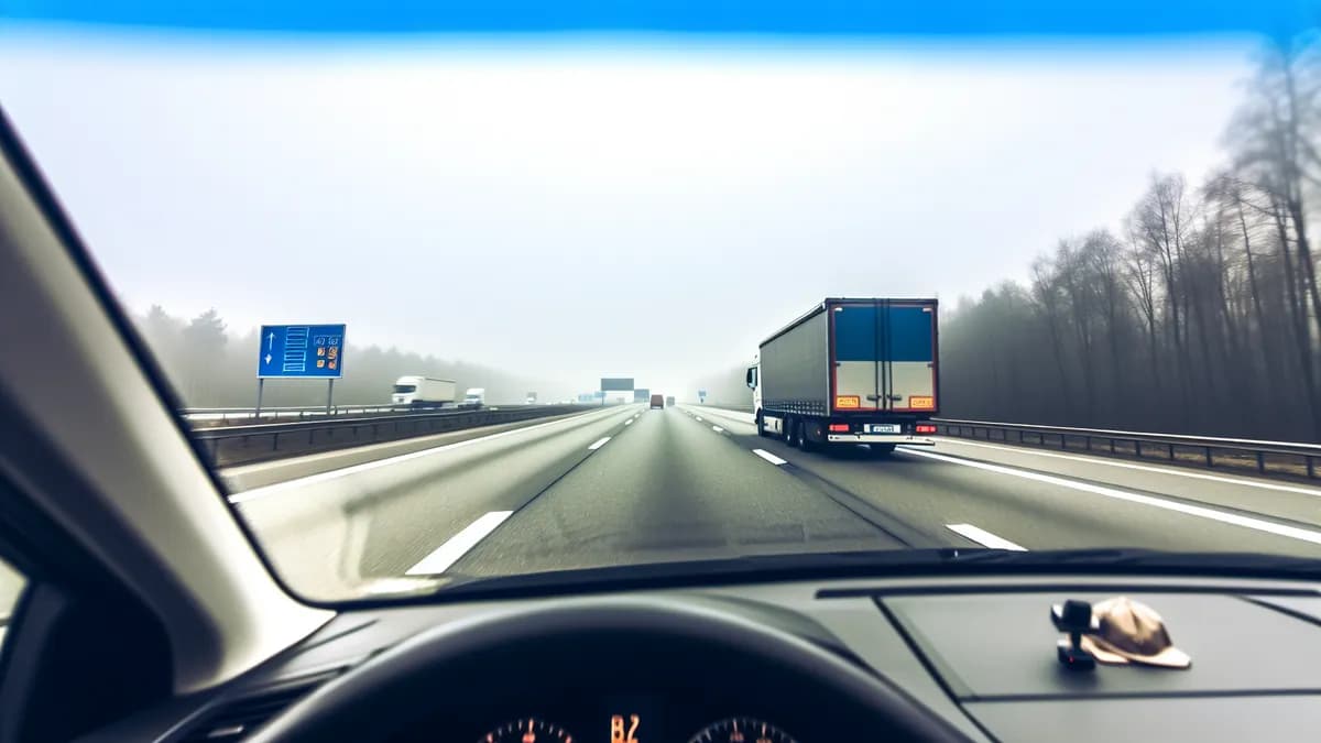 Autobahn Abstandsblitzer Messstelle Abstandsblitzer A2 Wendeburg, km 183.2, Richtung Hannover auf der A2, Fahrtrichtung Hannover