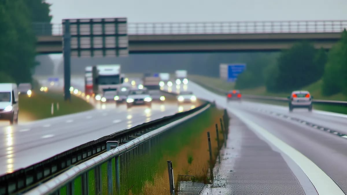 Autobahn Abstandsblitzer Messstelle Abstandsblitzer A2 Wendeburg, km 83.2, Richtung Hannover auf der A2