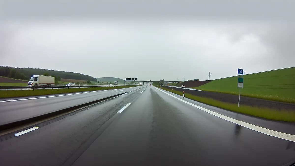 Autobahn Abstandsblitzer Messstelle Abstandsblitzer A9 Bad Dürrenberg, km 138.450 Richtung München auf der A9