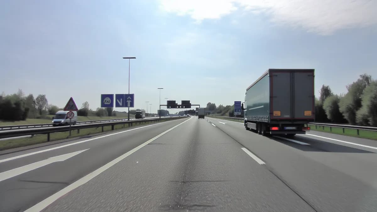 Autobahn Abstandsblitzer Messstelle Abstandsblitzer A9 Coswig, km 59.5, Richtung München auf der A9