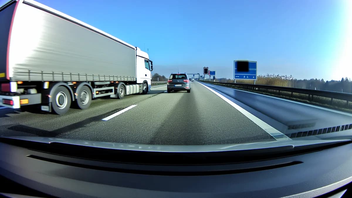 Autobahn Abstandsblitzer Messstelle Abstandsblitzer A28 bei Bad Zwischenahn, km 64.150 auf der A28