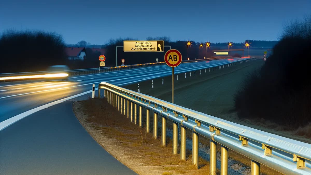 Autobahn Abstandsblitzer Messstelle Abstandsblitzer A30 bei Bissendorf, km 80.031 auf der A30