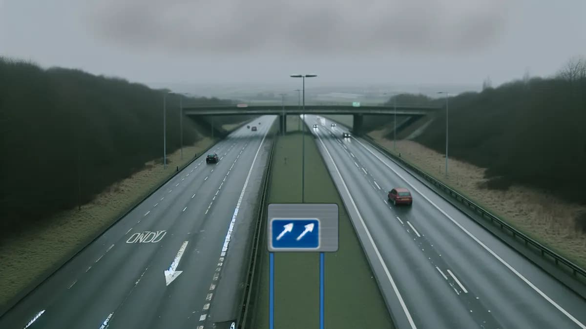 Autobahn Abstandsblitzer Messstelle Blitzer Alzey, Gem. Alzey, A 61, Höhe Km 322,901 FR: Ludwigshafen auf der A 61