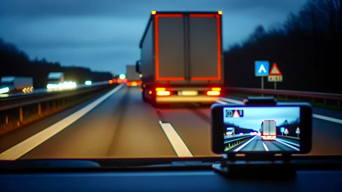 Autobahn Abstandsblitzer Messstelle Blitzer Barbing, A 3 Nord, Ri. Frankfurt, Abschnitt 1120, km 2.213 auf der A3