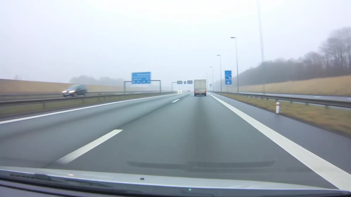 Abstandsblitzer A27 bei Bremen, km 62.58