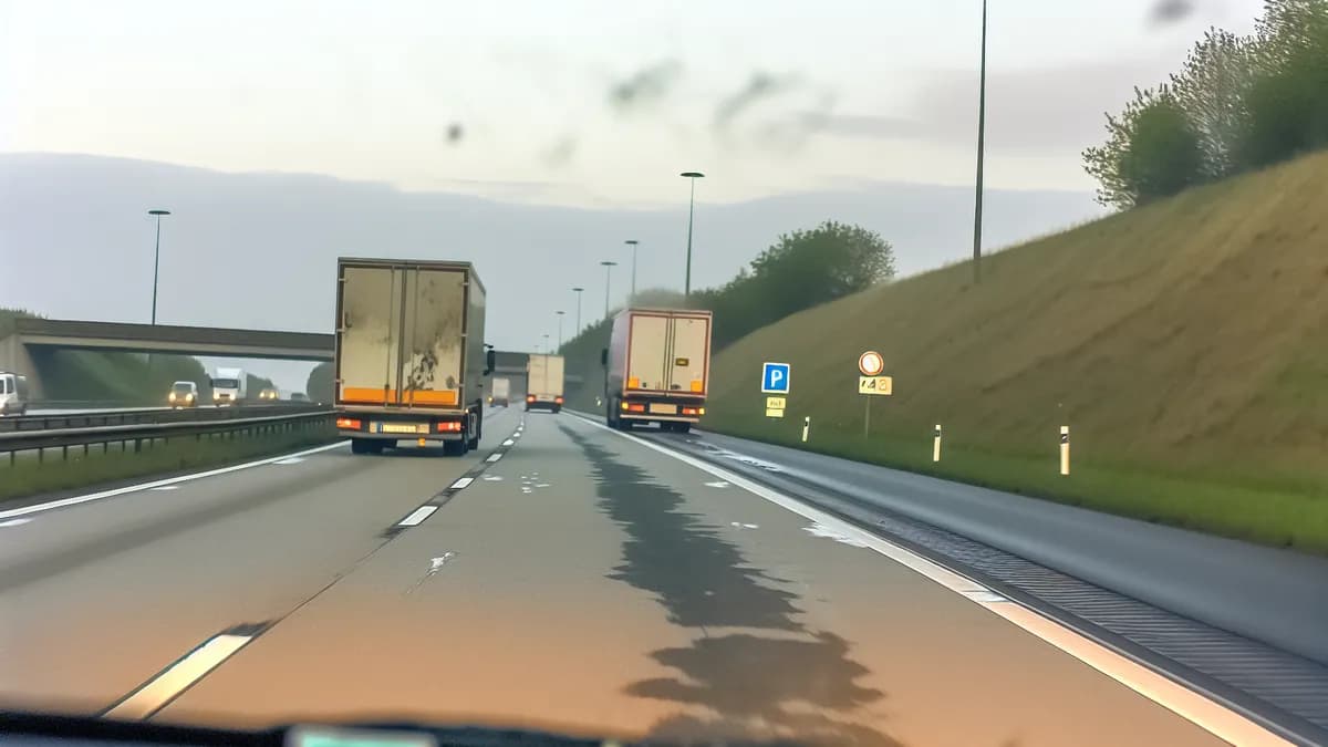 Abstandsblitzer A27 bei Bremen, Kilometer 64.94