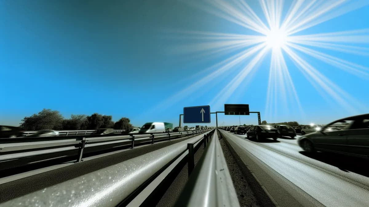 Autobahn Abstandsblitzer Messstelle Abstandsblitzer A27 bei Bremen, km 62.58 (Richtung Cuxhaven) auf der A27