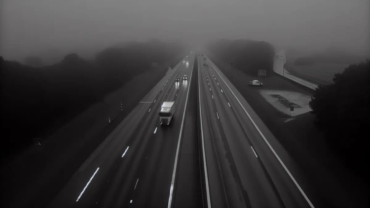 Autobahn Abstandsblitzer Messstelle Abstandsblitzer A44 bei Büren, km 75.950, FR Dortmund auf der A44