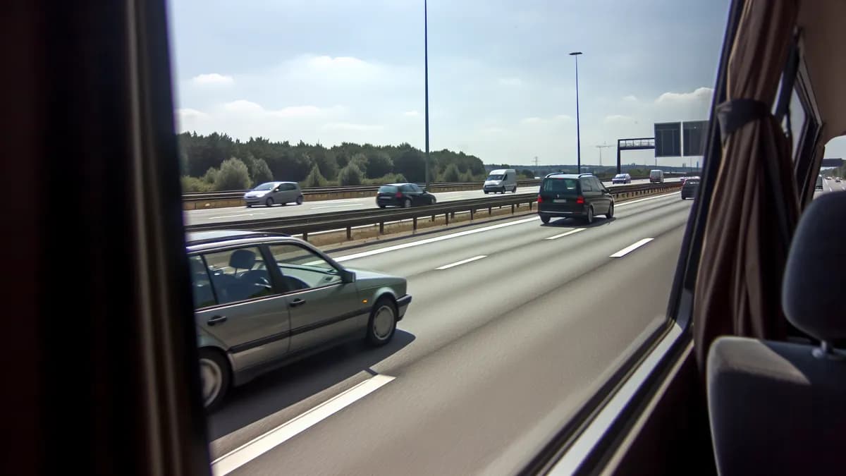 Abstandsblitzer A5 bei Butzbach, km 455.600