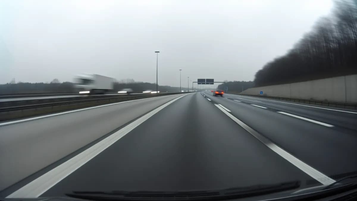 Autobahn Abstandsblitzer Messstelle Abstandsblitzer A57 bei Dormagen, km 94.9 auf der A57