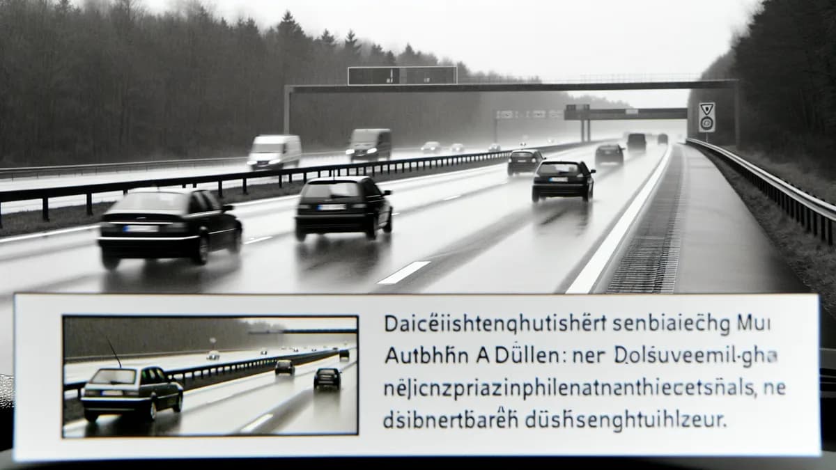 Autobahn Abstandsblitzer Messstelle Abstandsblitzer A43 bei Dülmen-Nord (Brückenmessung) auf der A43