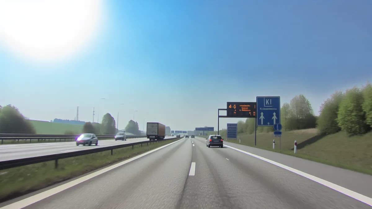 Autobahn Abstandsblitzer Messstelle Abstandsblitzer A43 Dülmen Richtung Münster bei km 71,660 auf der A43
