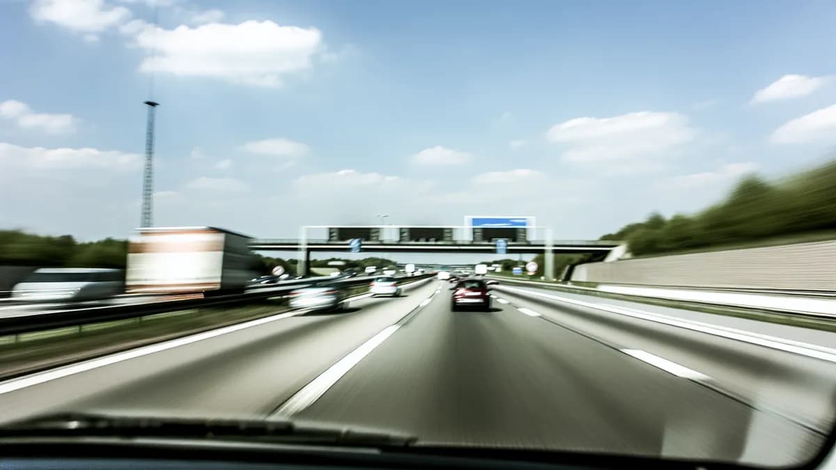 Autobahn Abstandsblitzer Messstelle Abstandsblitzer A3 Erlangen, Richtung Passau (km 1.485) auf der A3