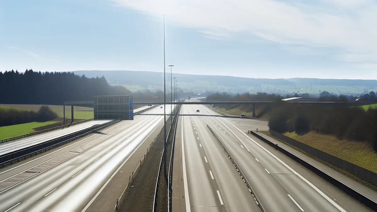 Autobahn Abstandsblitzer Messstelle Abstandsblitzer A8 bei Frasdorf, km 3.84 auf der A8, Abschnitt 1160