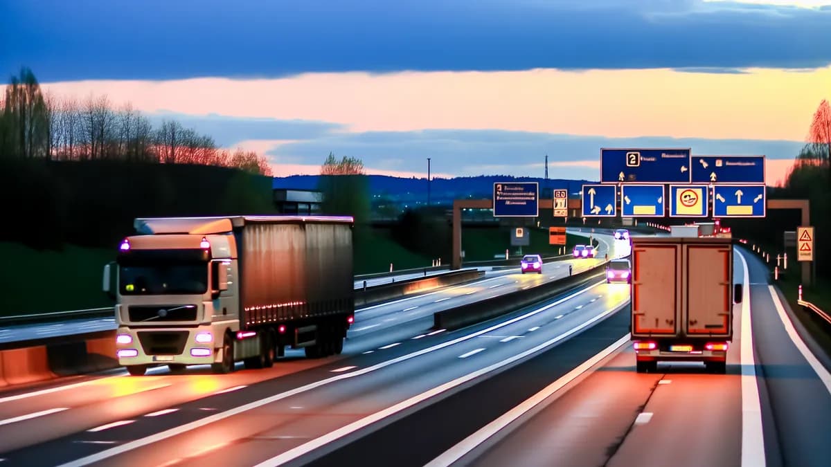 Autobahn Abstandsblitzer Messstelle Abstandsblitzer A92 Freising bei km 1,235 auf der A92