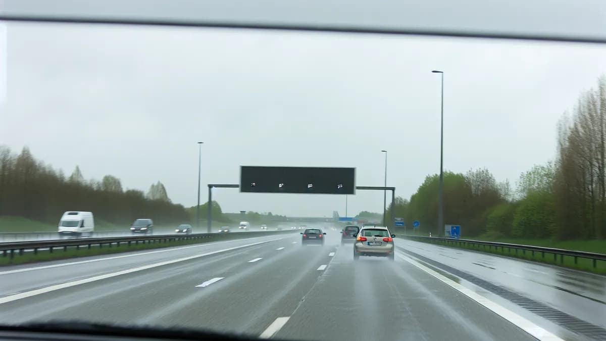 Autobahn Abstandsblitzer Messstelle Abstandsblitzer A73 Fürth Richtung Feucht bei km 1.661 auf der A73, Frankenschnellweg