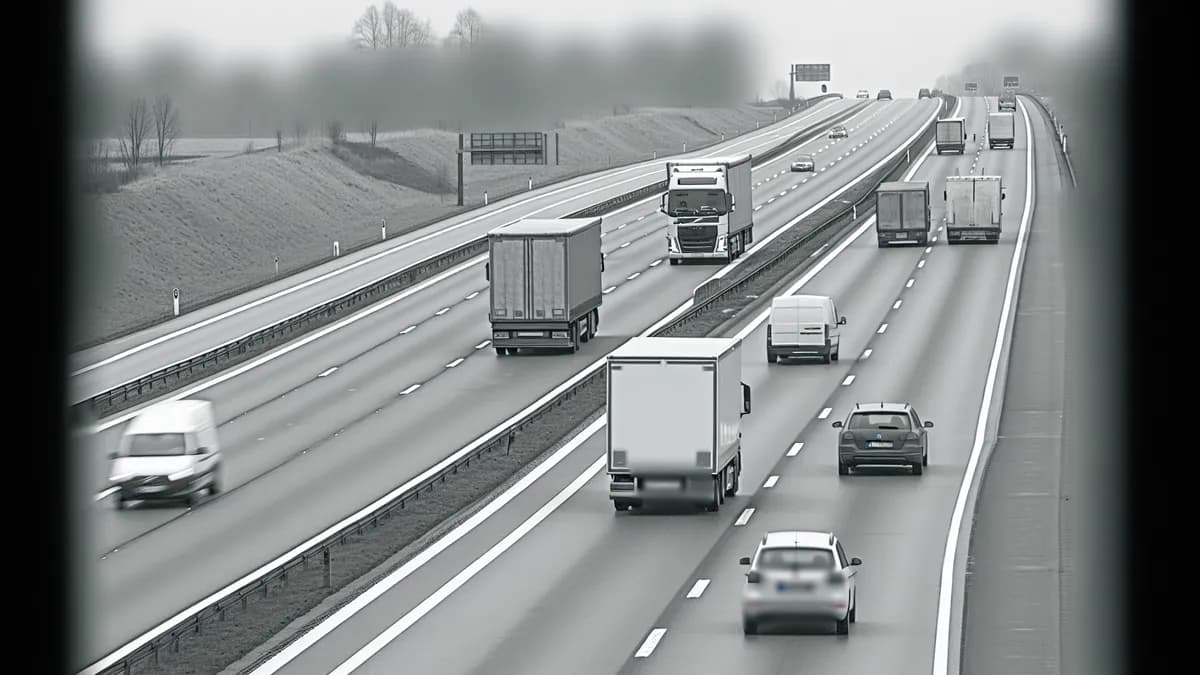 Autobahn Abstandsblitzer Messstelle Abstandsblitzer A81 Gärtingen, km 603.2 FR Singen auf der A81, Fahrtrichtung Singen