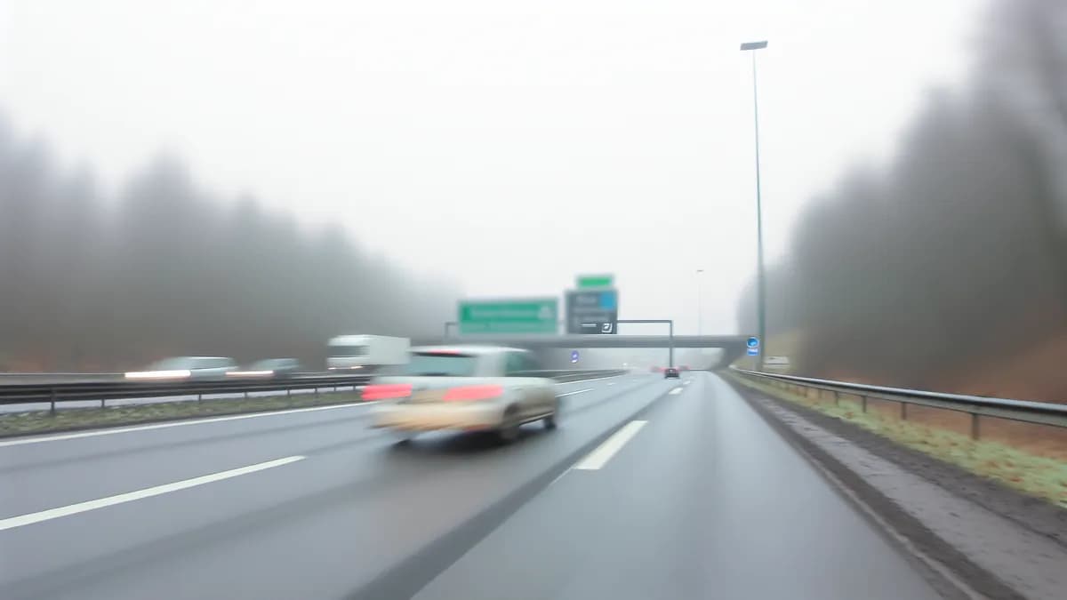 Autobahn Abstandsblitzer Messstelle Abstandsblitzer A81 bei Gärtingen, km 603.200 (FR Singen) auf der A81 in Fahrtrichtung Singen