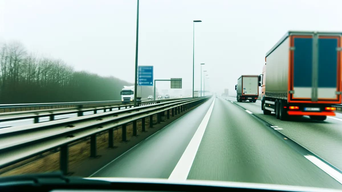 Autobahn Abstandsblitzer Messstelle Abstandsblitzer A2 Königslutter auf der A2