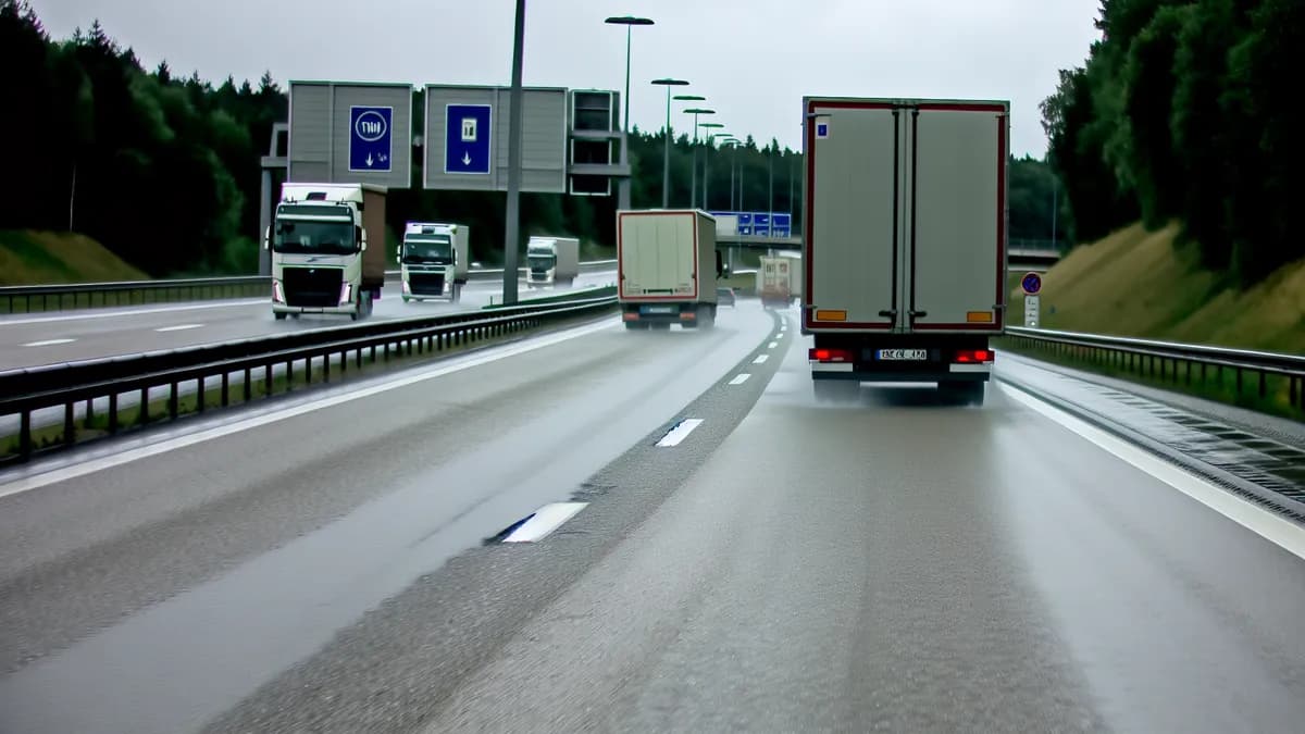 Autobahn Abstandsblitzer Messstelle Abstandsblitzer A99 Grasbrunn Richtung AK-Süd auf der A 99