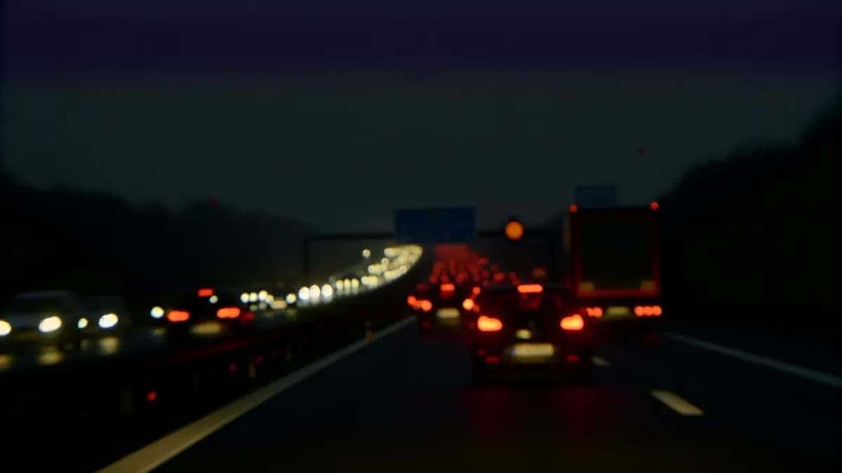 Autobahn Abstandsblitzer Messstelle Abstandsblitzer A7 bei Hildesheim-Uppen, km 183.87 auf der A7