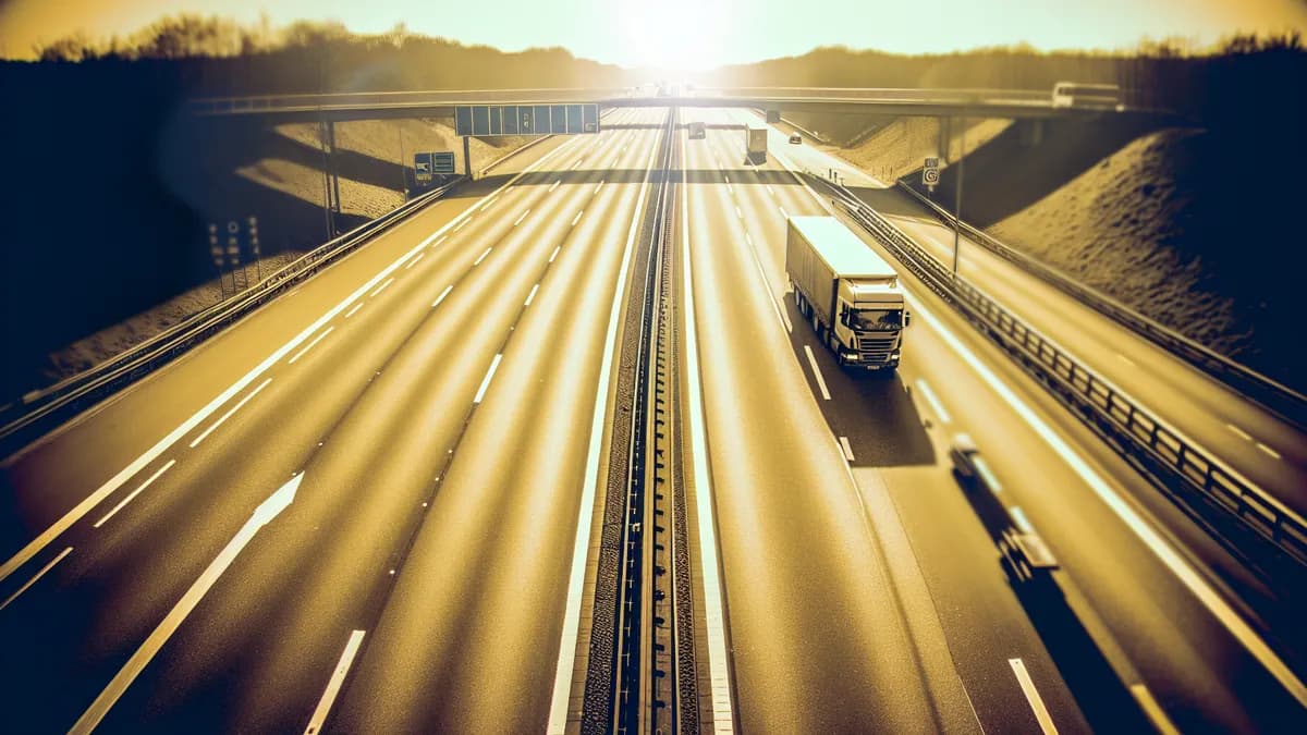 Abstandsblitzer A27 bei Holtebüttel (Langwedel)