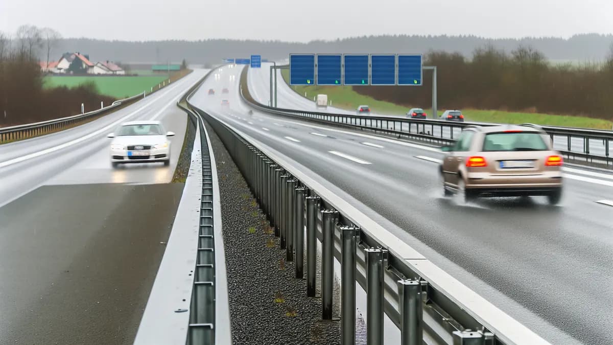 Autobahn Abstandsblitzer Messstelle Abstandsblitzer A1 bei Holzwickede, km 327.700 auf der A1