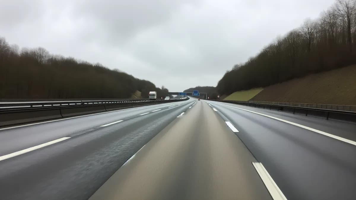 Autobahn Abstandsblitzer Messstelle Abstandsblitzer A602 bei Kenn, km 9,3 FR Trier auf der A602 in Fahrtrichtung Trier