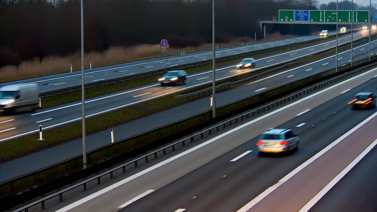 Autobahn Abstandsblitzer Messstelle Abstandsblitzer A6 Ketsch, km 574.980 (FR MA-HN) auf der A6