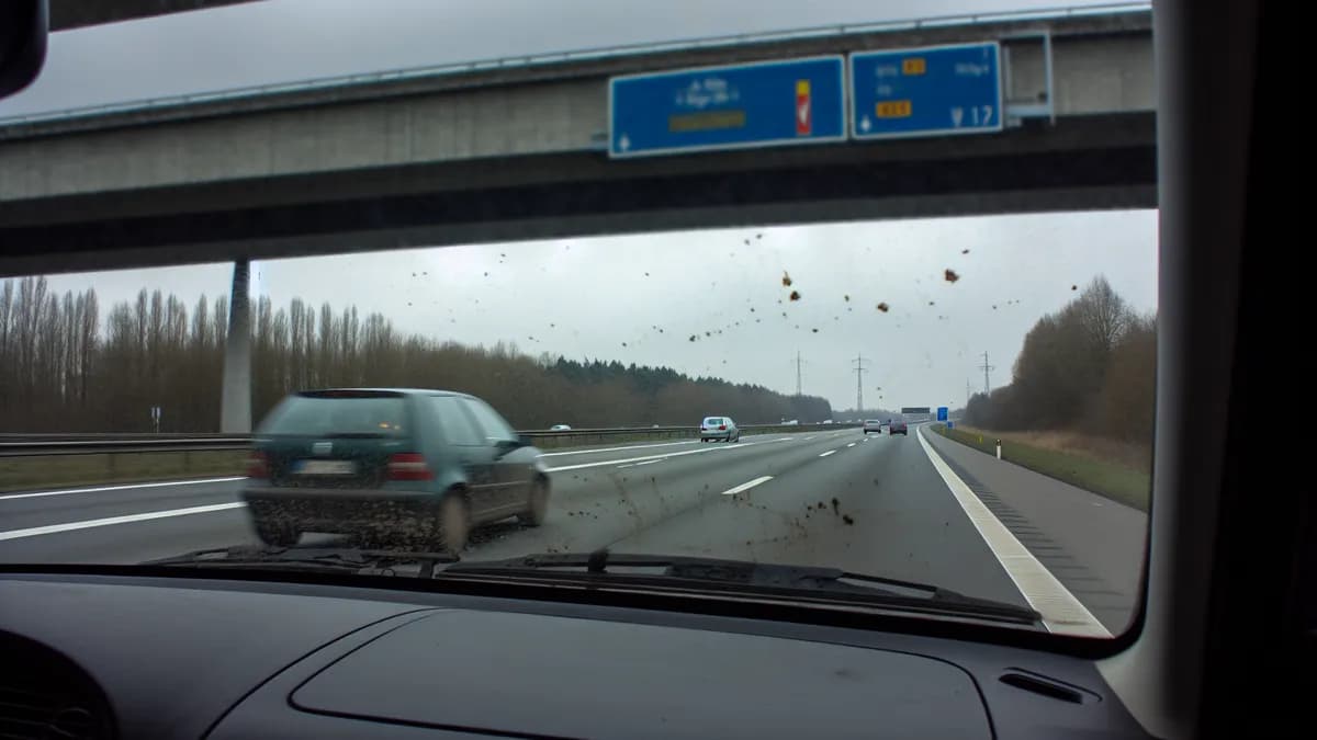 Autobahn Abstandsblitzer Messstelle Abstandsblitzer A6 Ketsch (FR MA-HN) auf der A6