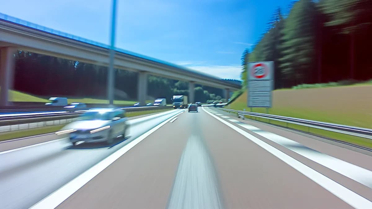 Autobahn Abstandsblitzer Messstelle Abstandsblitzer A6 Kindsbach auf der A6