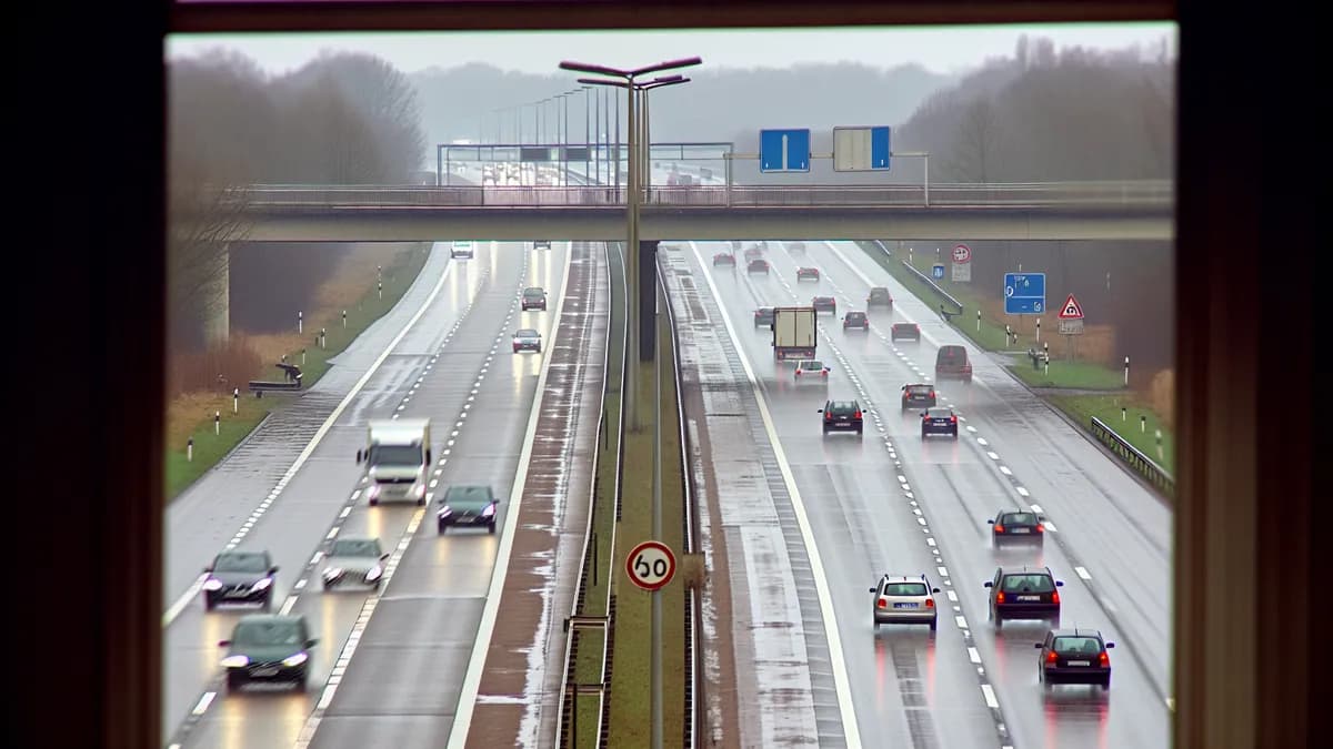 Autobahn Abstandsblitzer Messstelle Abstandsblitzer A6 Kindsbach auf der A6