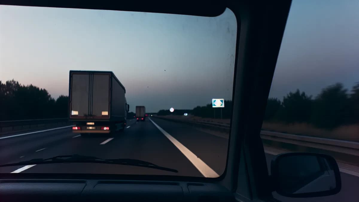 Abstandsblitzer A23 Kummerfeld bei km 13.500 FR Hamburg