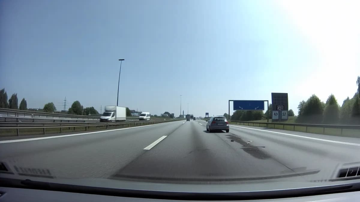 Abstandsblitzer A23 Kummerfeld, km 13.5