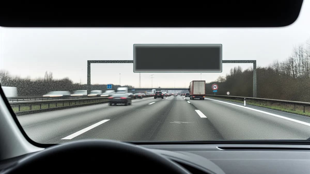 Autobahn Abstandsblitzer Messstelle Abstandsblitzer A3 bei Laaber auf der A3