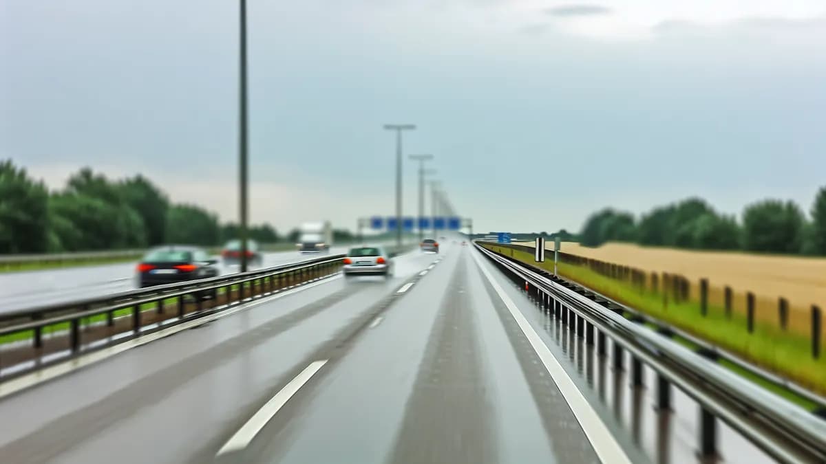 Autobahn Abstandsblitzer Messstelle Abstandsblitzer A24 bei Neustadt-Glewe, km 60.187 auf der A24