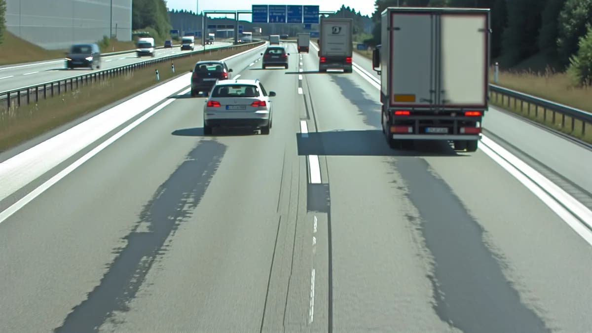 Autobahn Abstandsblitzer Messstelle Abstandsblitzer A92 Landshut, Ri. Deggendorf, km 6.350 auf der A92, Richtung Deggendorf