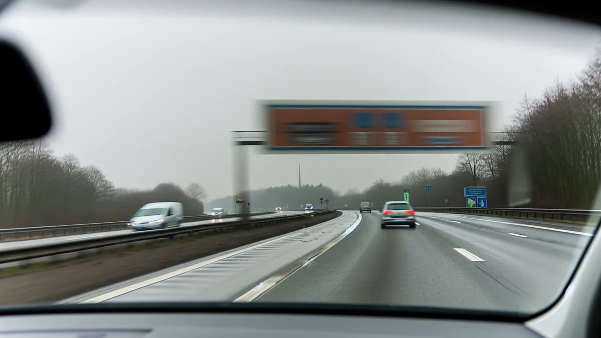 Autobahn Abstandsblitzer Messstelle Abstandsblitzer A27 bei Langwedel-Holtebüttel, km 38.449 auf der A27