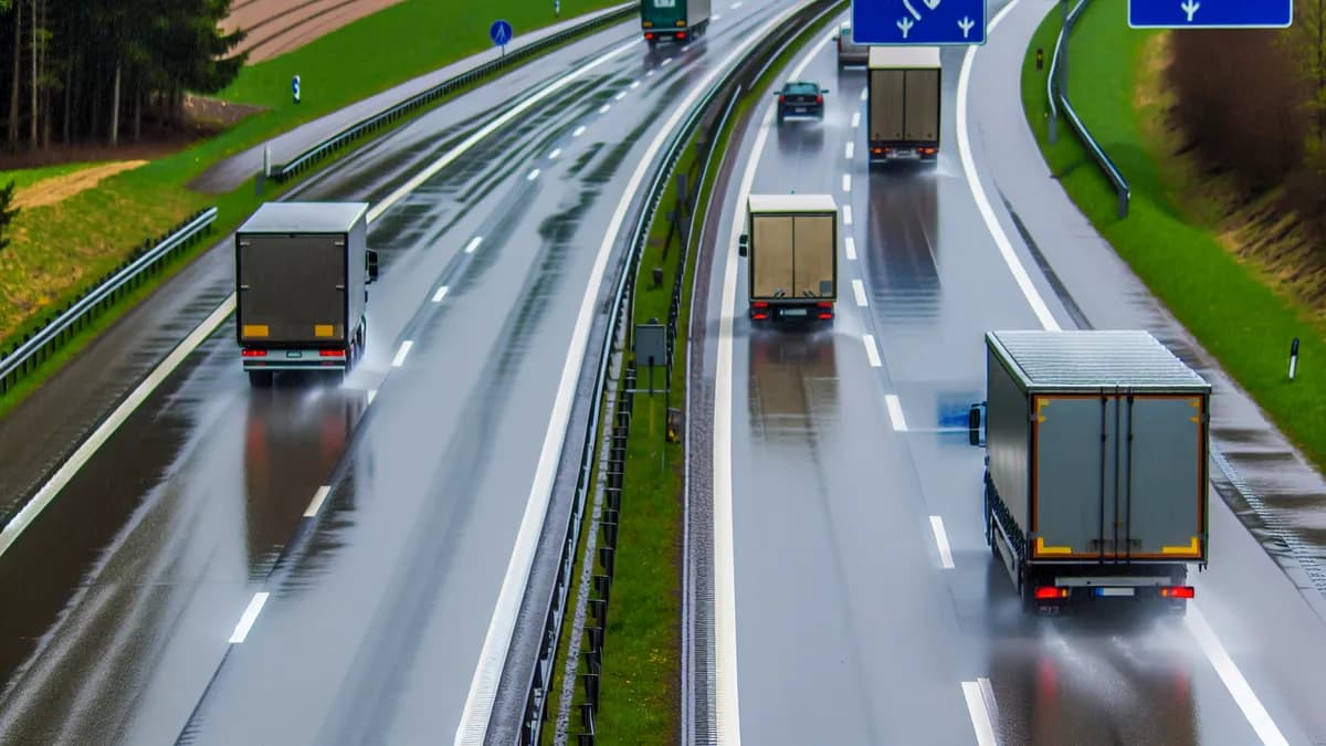 Autobahn Abstandsblitzer Messstelle Abstandsblitzer A96 Leutkirch km 40.5 FR Lindau auf der A96 Richtung Lindau