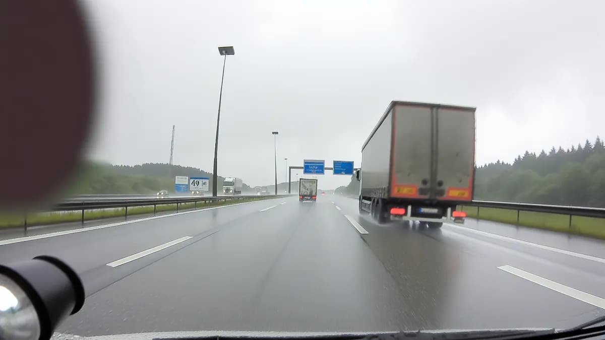 Autobahn Abstandsblitzer Messstelle Abstandsblitzer A61 bei Liebshausen, km 266.900 auf der A61