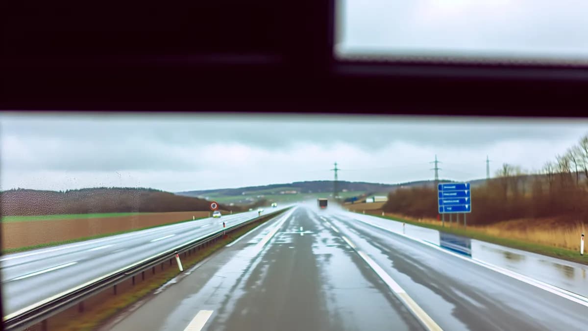 Autobahn Abstandsblitzer Messstelle Abstandsblitzer A61 bei Liebshausen, km 266.900 auf der A61
